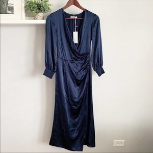 Reformation Chantelle satin midi dress